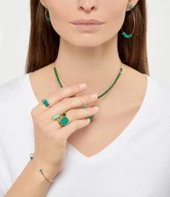 Ginette NY Bague Antique Turquoise Or Rose -Shaker Jewels Magasin ginra look20211220 106