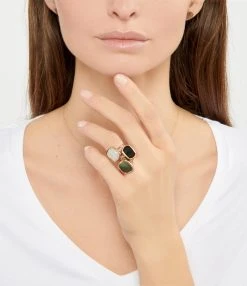 Ginette NY Bague Antique Agate Blanche Or Rose 5 Ginette NY Bague Antique Agate Blanche Or Rose -Shaker Jewels Magasin ginra look20211220 146 1