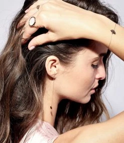 Ginette NY Bague Disc Or Rose Nacre Rose 5 Ginette NY Bague Disc Or Rose Nacre Rose -Shaker Jewels Magasin ginre look20180427 79