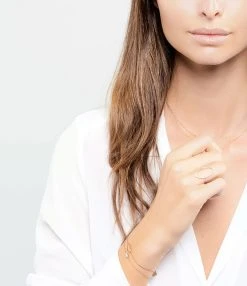 Ginette NY Bracelet Ellipses & Sequins Or Rose Diamants 5 Ginette NY Bracelet Ellipses & Sequins Or Rose Diamants -Shaker Jewels Magasin ginre look20190527 105