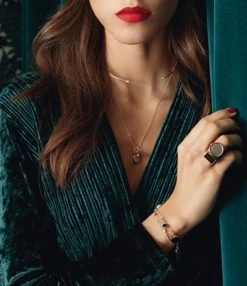 Ginette NY Bague Disc Or Rose Pierre De Lune -Shaker Jewels Magasin ginre look20200610 17