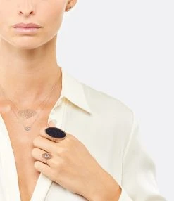 Ginette NY Bague Ellipse GM Blue Sand Stone Or Rose 6 Ginette NY Bague Ellipse GM Blue Sand Stone Or Rose -Shaker Jewels Magasin ginre look20200904 47