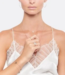 Ginette NY Bague Mini Lonely Diamond Or Rose 5 Ginette NY Bague Mini Lonely Diamond Or Rose -Shaker Jewels Magasin ginrs look20200610 160