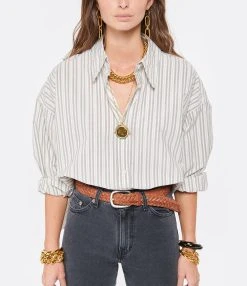 Golden Goose Ceinture Houston Cuir Tressé Marron 7 Golden Goose Ceinture Houston Cuir Tressé Marron -Shaker Jewels Magasin golde look20210715 35
