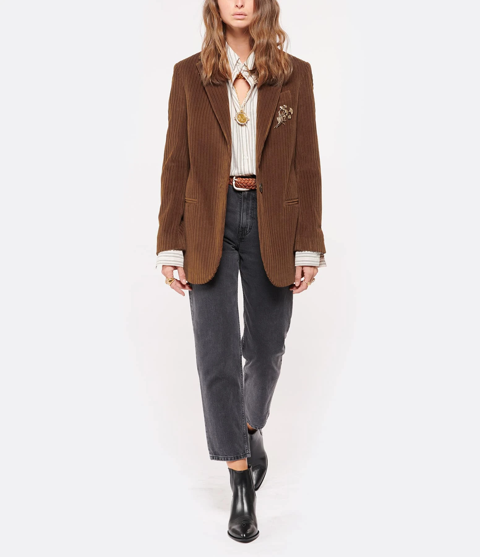 Golden Goose Ceinture Houston Cuir Tressé Marron 5 Golden Goose Ceinture Houston Cuir Tressé Marron – Image 5