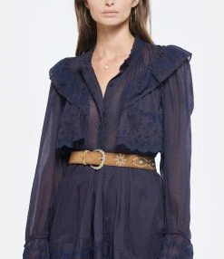 Golden Goose Ceinture Dallas Clous Cuir Marron 7 Golden Goose Ceinture Dallas Clous Cuir Marron -Shaker Jewels Magasin golde look20220622 101