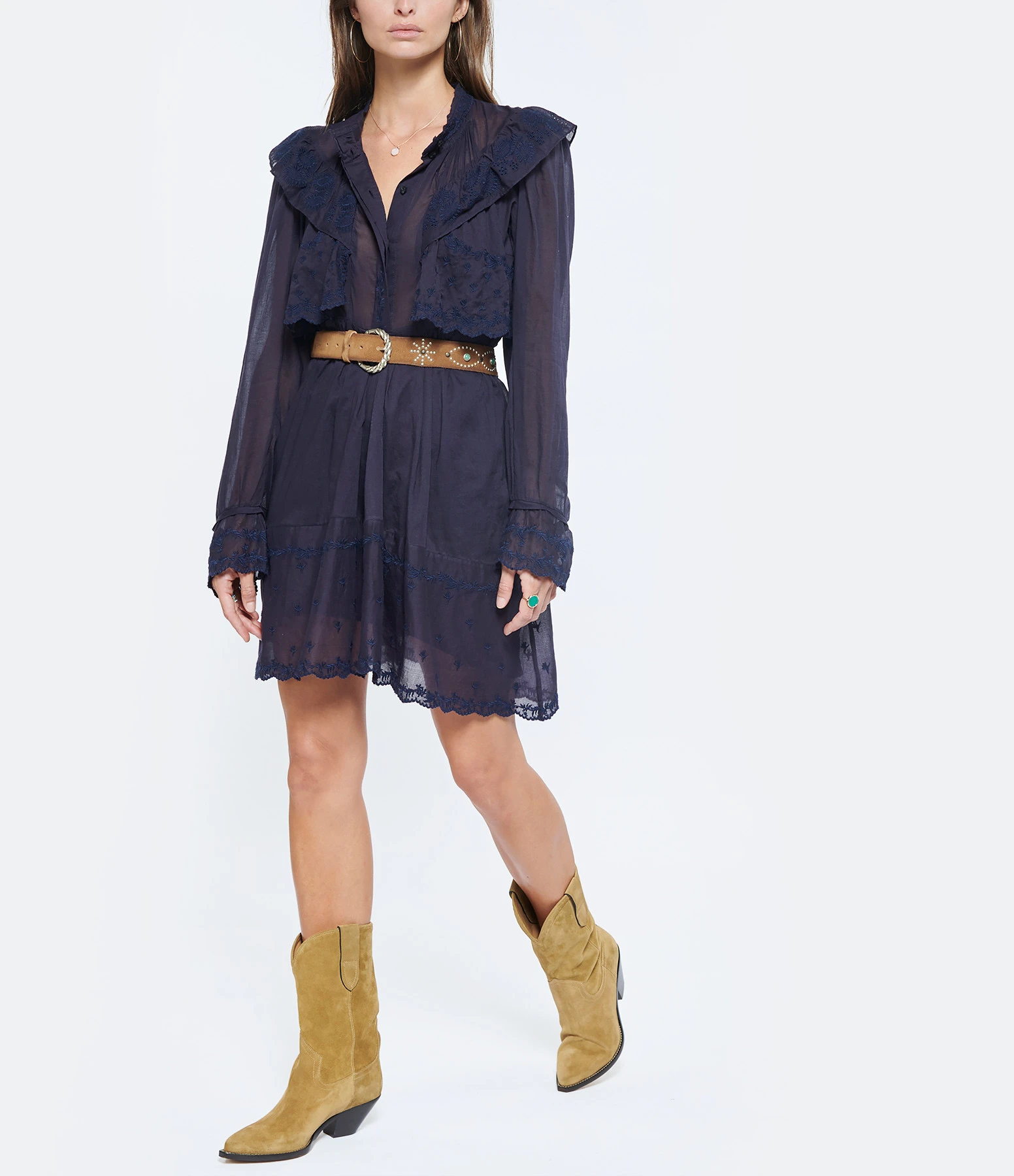 Golden Goose Ceinture Dallas Clous Cuir Marron 4 Golden Goose Ceinture Dallas Clous Cuir Marron – Image 4