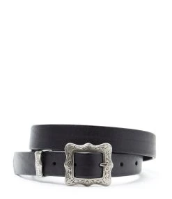 Shaker Jewels Magasin 6 Golden Goose Ceinture Frame Cuir Noir