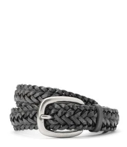 Golden Goose Ceinture Houston Cuir Noir