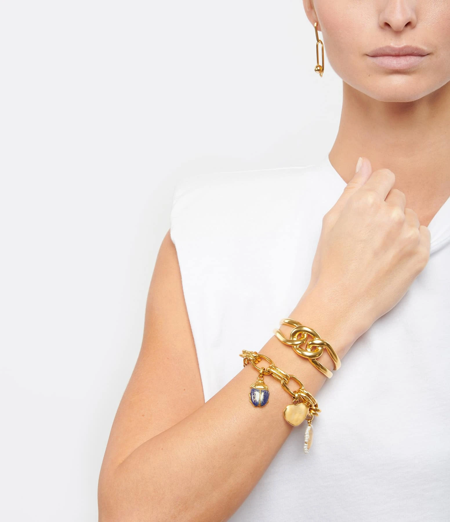 GOOSSENS PARIS Bracelet Talisman Doubles Maillons 4 GOOSSENS PARIS Bracelet Talisman Doubles Maillons – Image 4