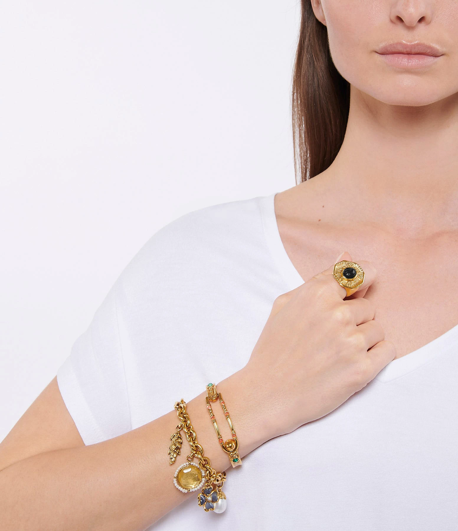 GOOSSENS PARIS Bague Essaouira Agate Noire 3 GOOSSENS PARIS Bague Essaouira Agate Noire – Image 3