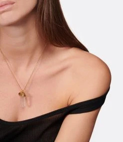 GOOSSENS PARIS Collier Talisman Cristal De Roche Naturel -Shaker Jewels Magasin gooss look20221014 459