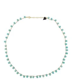 MON PRECIEUX GEM Collier Goutte Amazonite