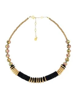 VADI JEWELS Collier Hanoï Doré Noir, Capsule Asia