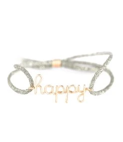 ATELIER PAULIN Bracelet Cordon Lurex Happy Gold Filled