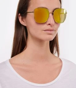 Isabel Marant Lunettes De Soleil Zuko 0014/S Transparent Jaune -Shaker Jewels Magasin imar2 look20220420 247