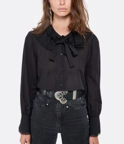 Isabel Marant Ceinture Adaria Cuir Noir -Shaker Jewels Magasin imarc look20200720 203