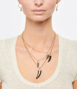 Isabel Marant Collier Aimable 4 Cornes Buffle Noir 5 Isabel Marant Collier Aimable 4 Cornes Buffle Noir -Shaker Jewels Magasin imarc look20201127 183 1 1