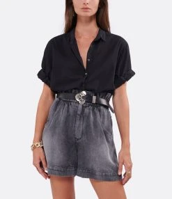 Isabel Marant Ceinture Louama Cuir Noir Argenté 5 Isabel Marant Ceinture Louama Cuir Noir Argenté -Shaker Jewels Magasin imarc look20220607 50