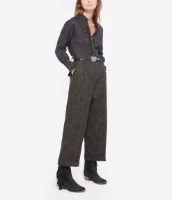 Isabel Marant Ceinture Alayne Cuir Bleu Argenté 13 Isabel Marant Ceinture Alayne Cuir Bleu Argenté -Shaker Jewels Magasin imarc look20220816 347