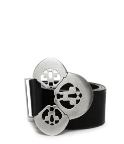 Isabel Marant Ceinture Adaria Cuir Noir