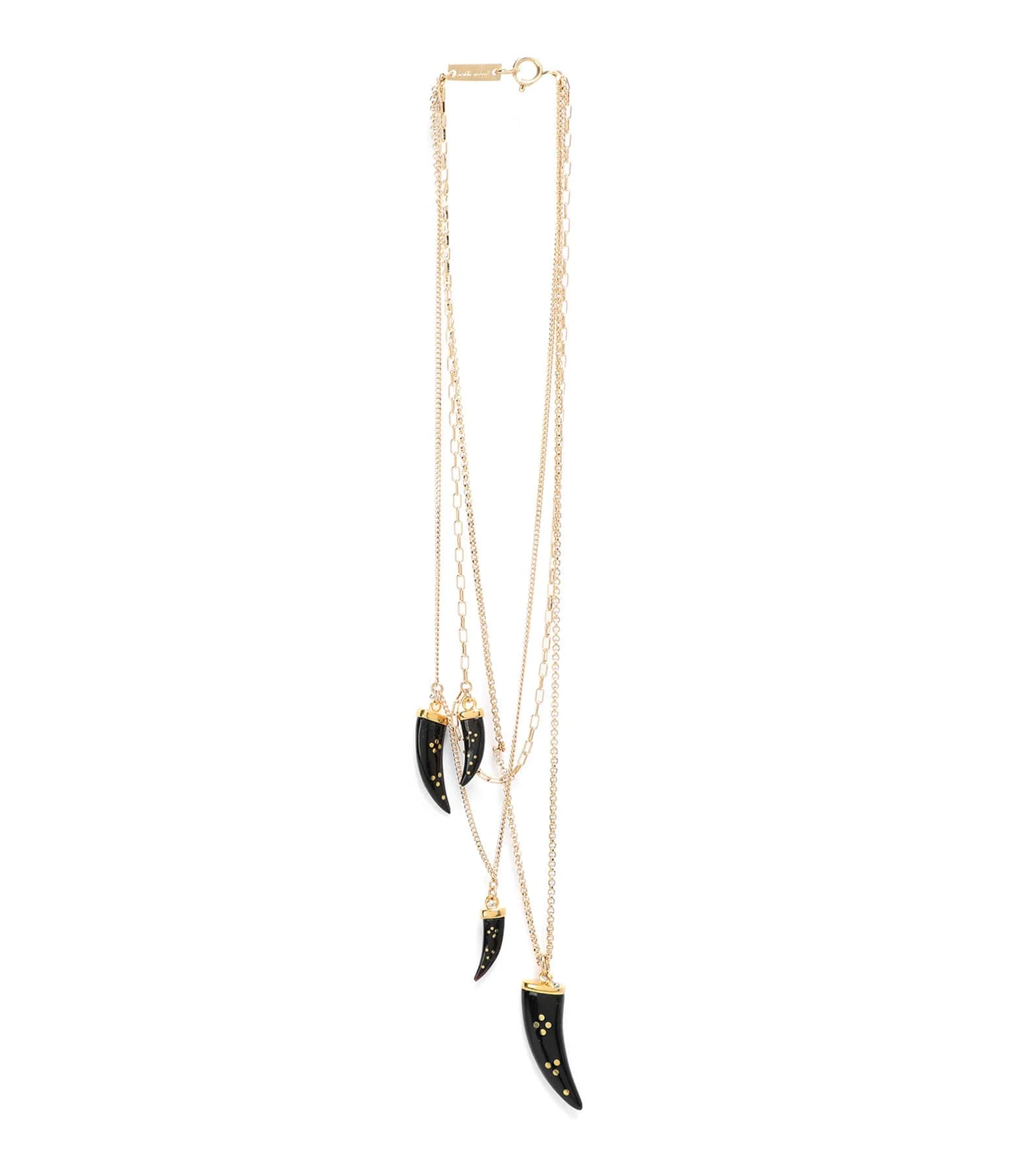 Isabel Marant Collier Aimable 4 Cornes Buffle Noir 2 Isabel Marant Collier Aimable 4 Cornes Buffle Noir – Image 2