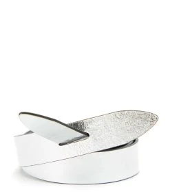 Isabel Marant Ceinture Lecce Cuir Argenté Noir