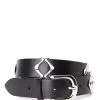 Isabel Marant Ceinture Tehora Cuir Noir