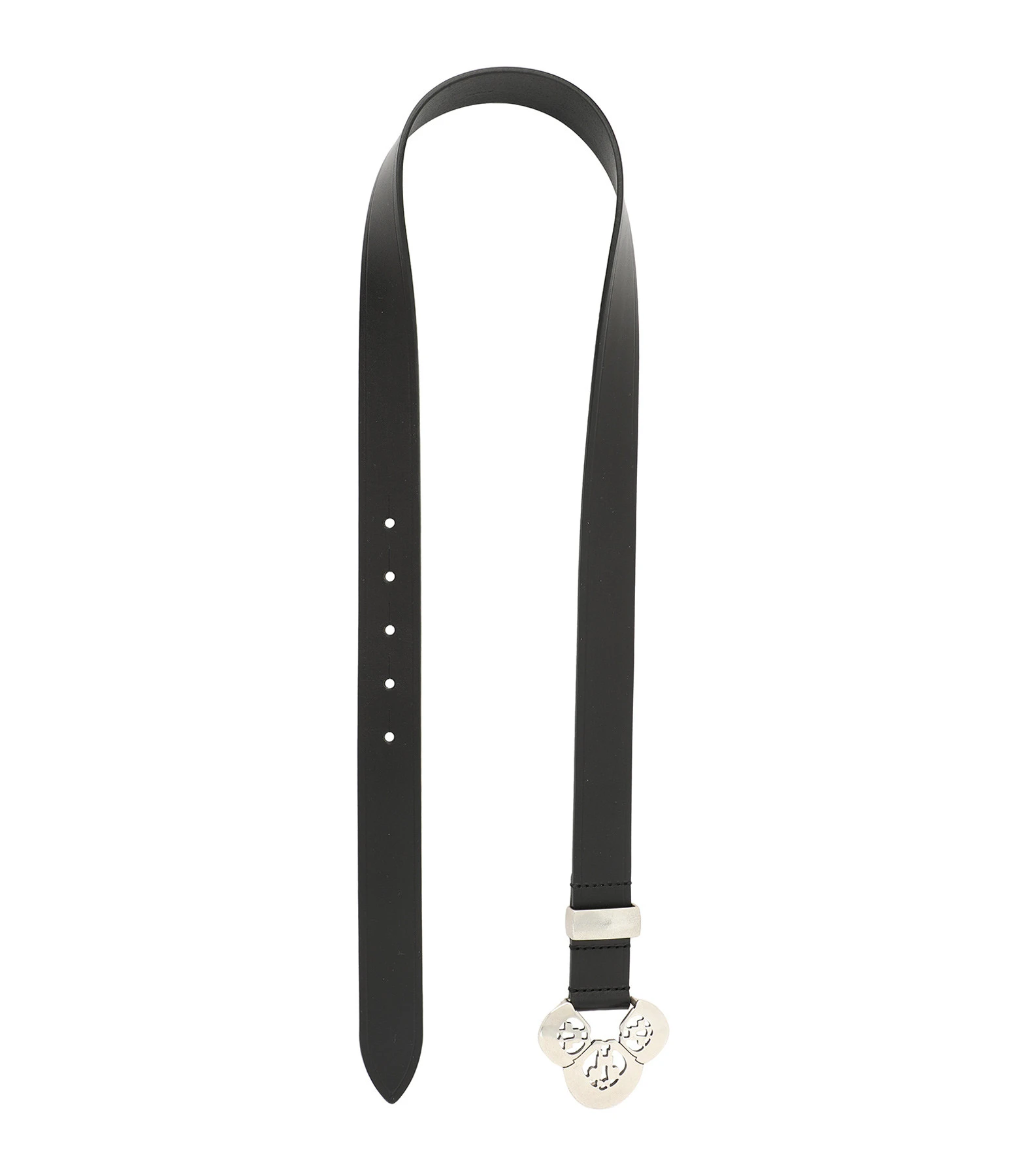 Isabel Marant Ceinture Louama Cuir Noir Argenté 2 Isabel Marant Ceinture Louama Cuir Noir Argenté – Image 2