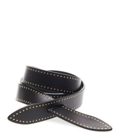 Isabel Marant Ceinture Lecce Cuir Noir