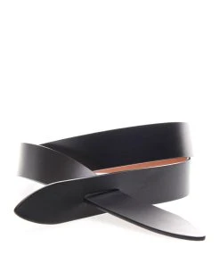 Isabel Marant Ceinture Lecce Cuir Noir Naturel