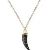 Isabel Marant Collier Aimable Corne Buffle Noir