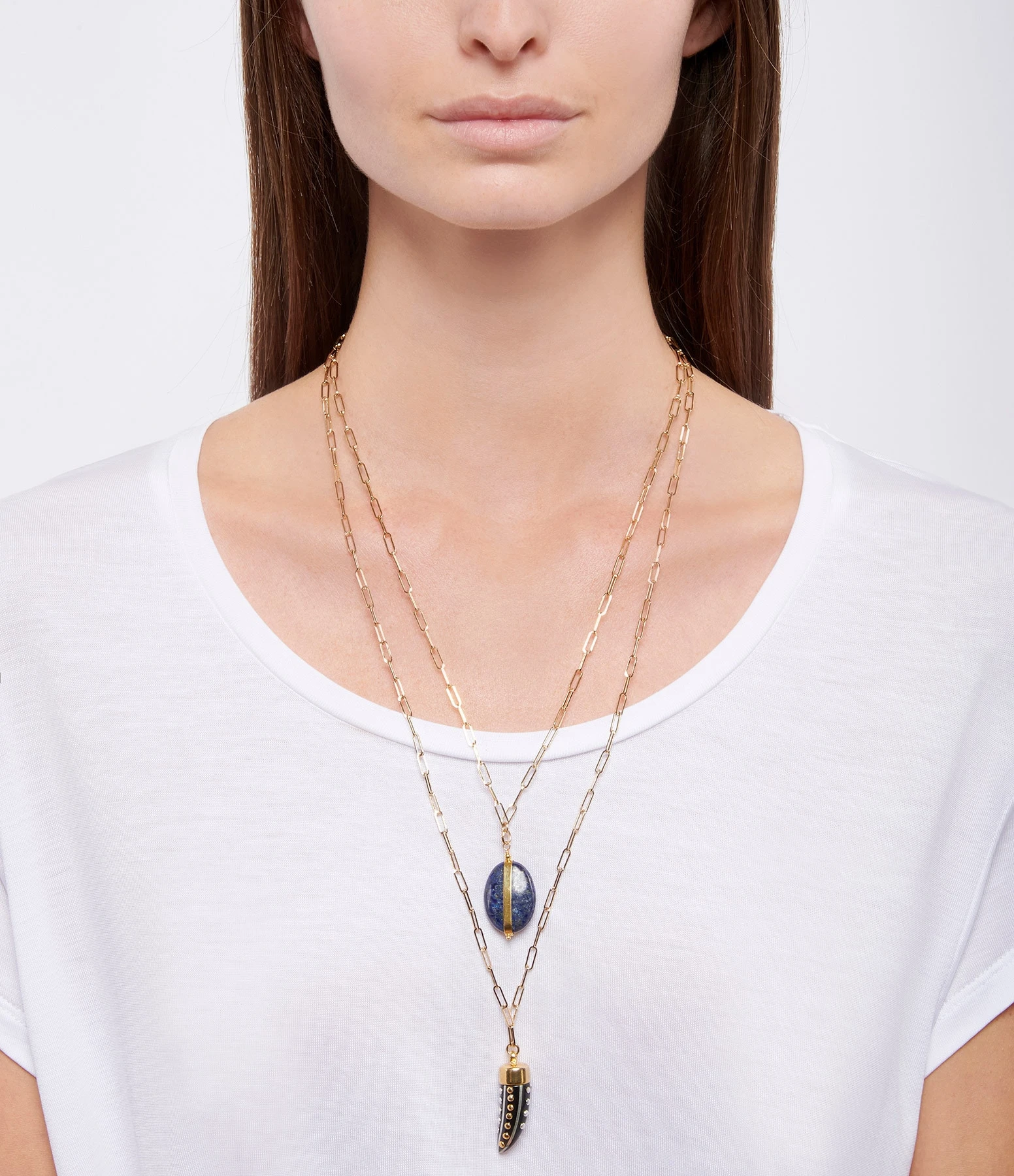 Isabel Marant Sautoir Aimable Corne Buffle Noir 3 Isabel Marant Sautoir Aimable Corne Buffle Noir – Image 3