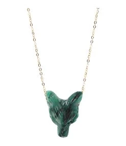 MON PRECIEUX GEM Collier Loup Jade