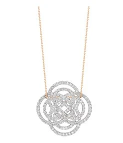 Ginette NY Collier Purity Baby Or Rose Diamants