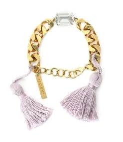 ISOBEL Bracelet Scarlett Swarovski Lilas Doré