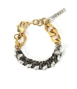 ISOBEL Bracelet Cameron Swarovski Doré Palladié