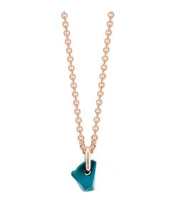 Ginette NY Collier Jala PM Chrysocolle Or Rose