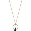 Ginette NY Collier Tiny Jala Chrysocolle Or Rose