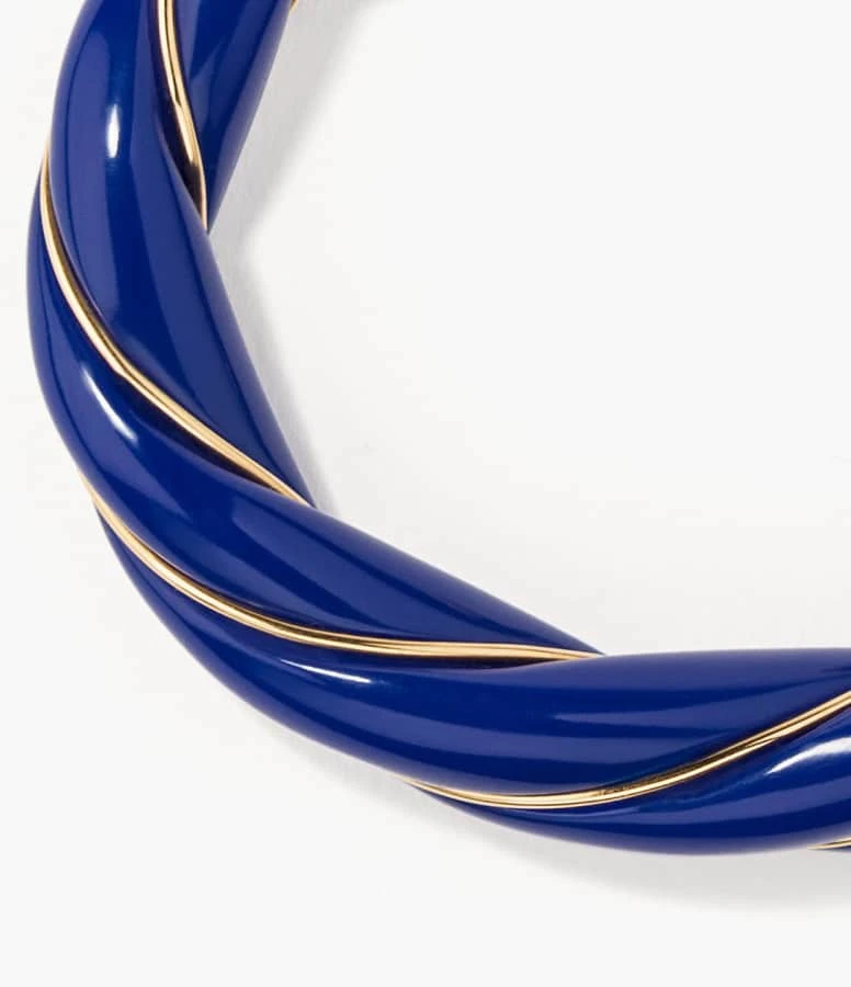 Aurélie Bidermann Jonc Diana Bleu Navy 2 Aurélie Bidermann Jonc Diana Bleu Navy – Image 2