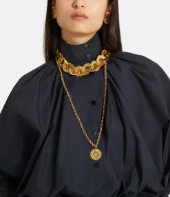 PATOU Collier Pièce Antique Doré 7 PATOU Collier Pièce Antique Doré -Shaker Jewels Magasin jw0971002299g 02 bella