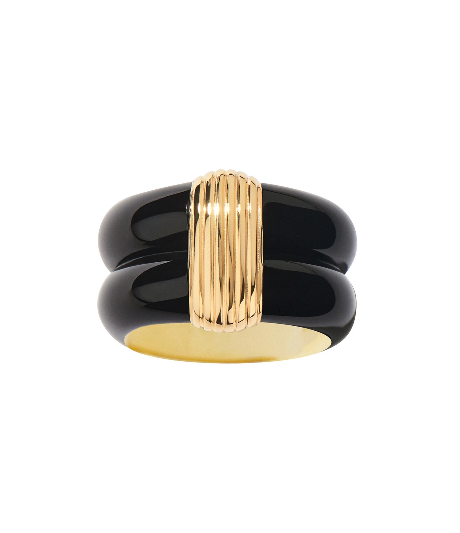 Aurélie Bidermann Bague Katt MM Noir 1 Aurélie Bidermann Bague Katt MM Noir