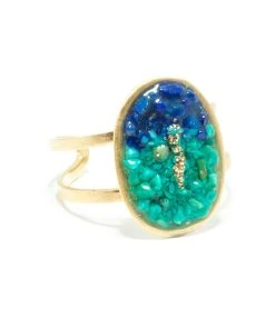 LSONGE Bague Lakota XL Lapis Turquoise