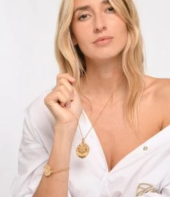 LES FÉLICITÉS Collier Médailles Bonheur & Amour 7 LES FÉLICITÉS Collier Médailles Bonheur & Amour -Shaker Jewels Magasin lesfe look20230113 126