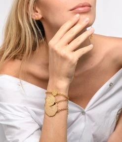 LES FÉLICITÉS Bracelet Petite Médaille Amour -Shaker Jewels Magasin lesfe look20230113 139 2