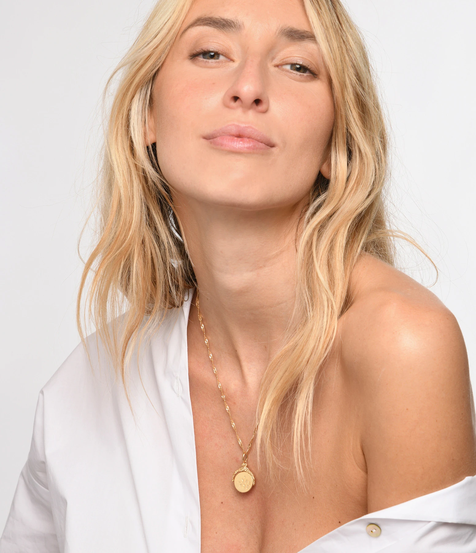 LES FÉLICITÉS Chaîne Maille Singapour, 55 Cm 2 LES FÉLICITÉS Chaîne Maille Singapour, 55 Cm – Image 2