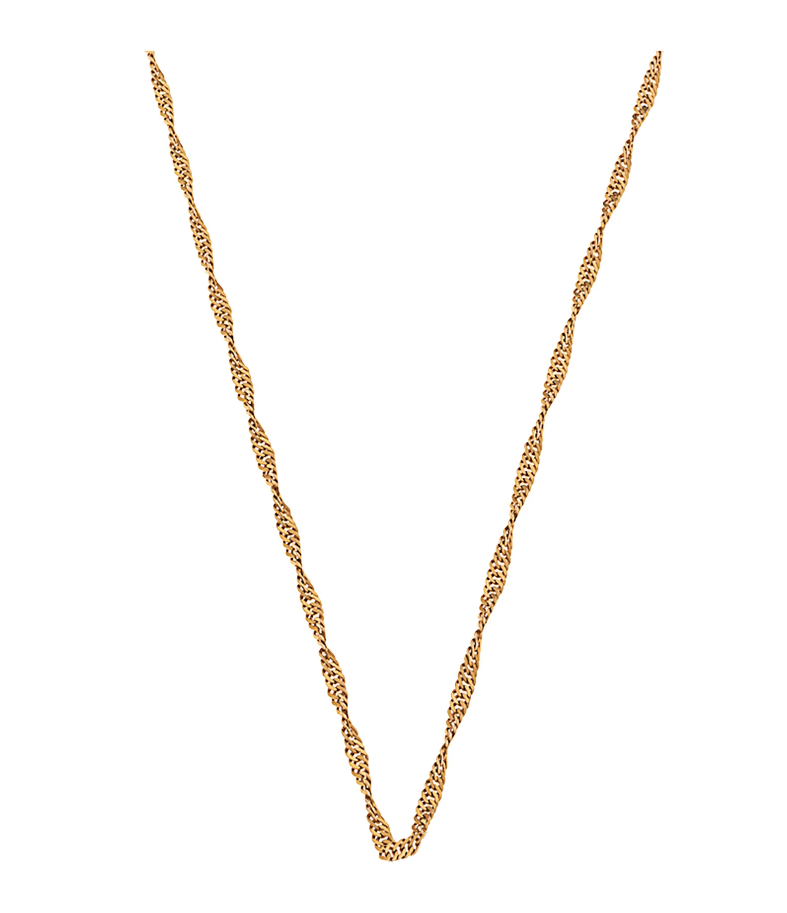 LES FÉLICITÉS Chaîne Maille Singapour, 55 Cm 1 LES FÉLICITÉS Chaîne Maille Singapour, 55 Cm