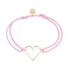 ATELIER PAULIN Bracelet Cœur Cordon Rose Gold Filled, AIDES