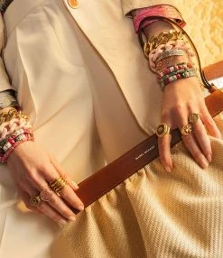 VANESSA BARONI Bracelet Flat Doré -Shaker Jewels Magasin lookbook 220120 la treille faustinelullijanv2022 4947 fp 5