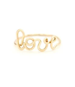 ATELIER PAULIN Bague Originale Love Gold Filled Jaune